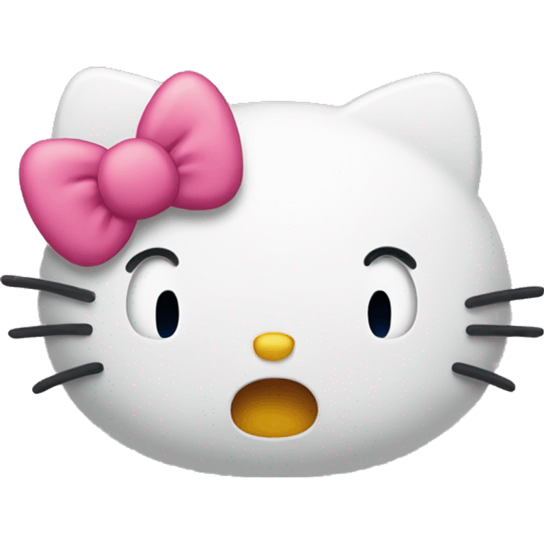 hello kitty disgusted emoji