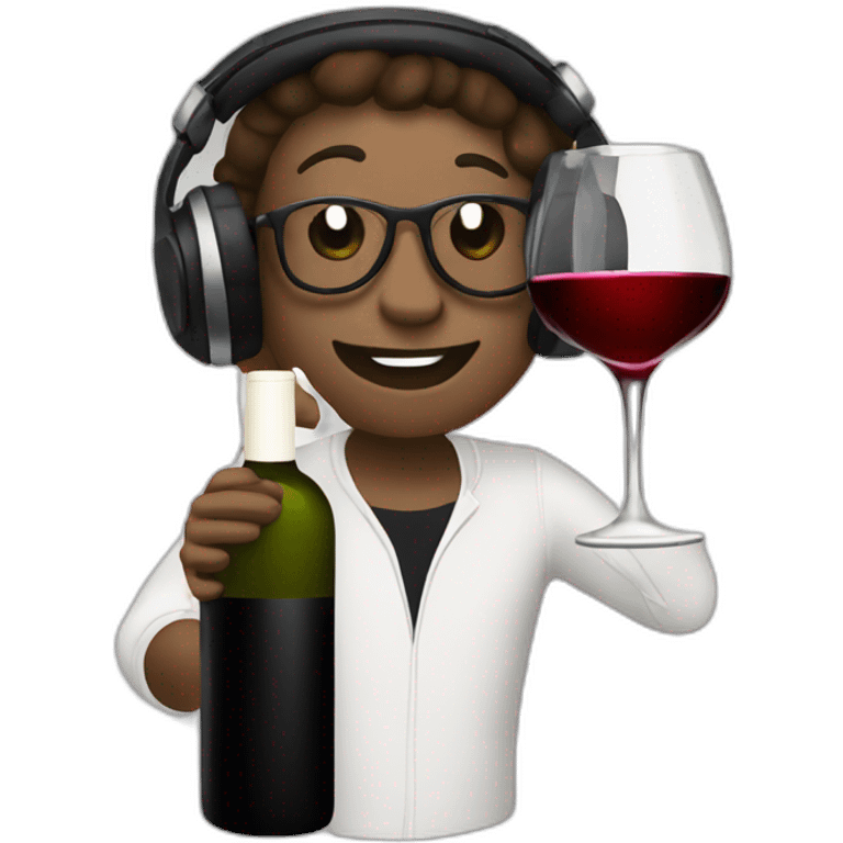 wine and dj decks emoji