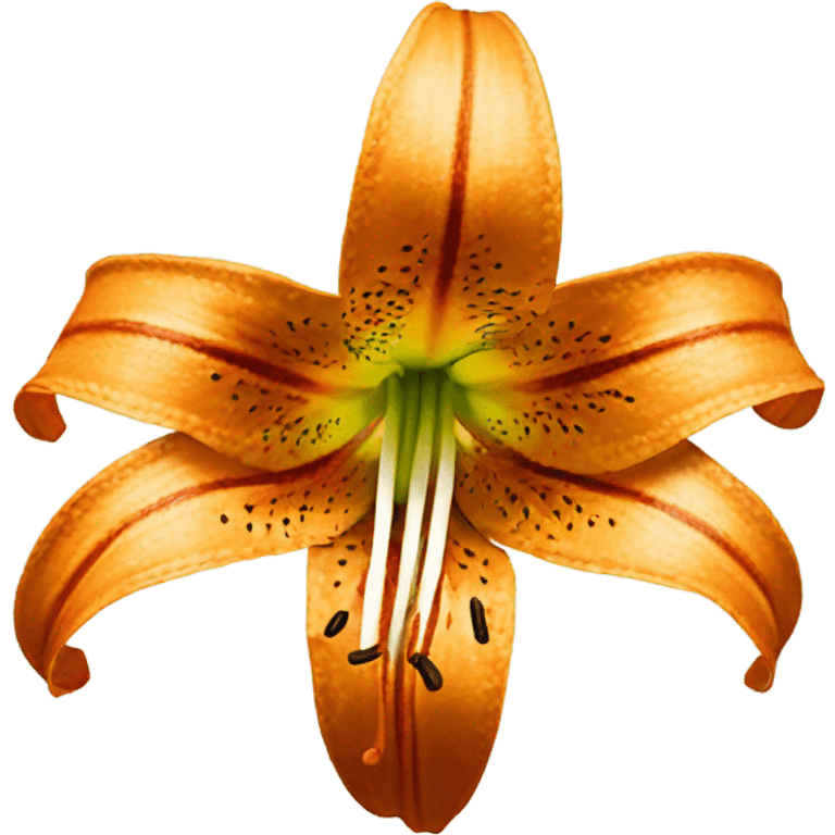 Tiger lily flower emoji