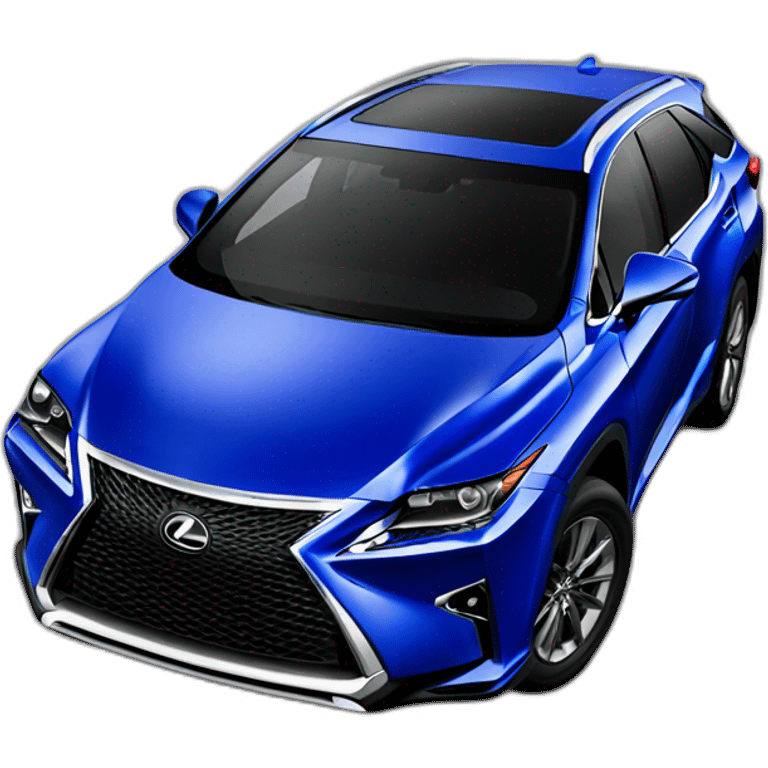 lexus rx sport blue car emoji