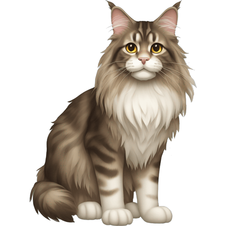 Maine Coon Cat Full Body emoji