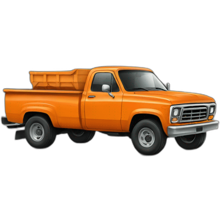 orange truck emoji