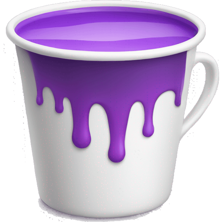 white cup with purple liquid emoji