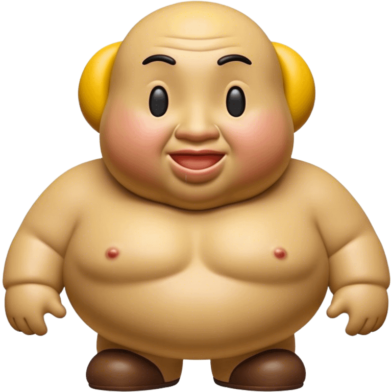 Cinematic Realistic Botero Sculpture Pop Culture Emoji, featuring an exaggerated, whimsical portrayal inspired by the famed sculptor rendered with dynamic textures and vibrant, artistic lighting. emoji