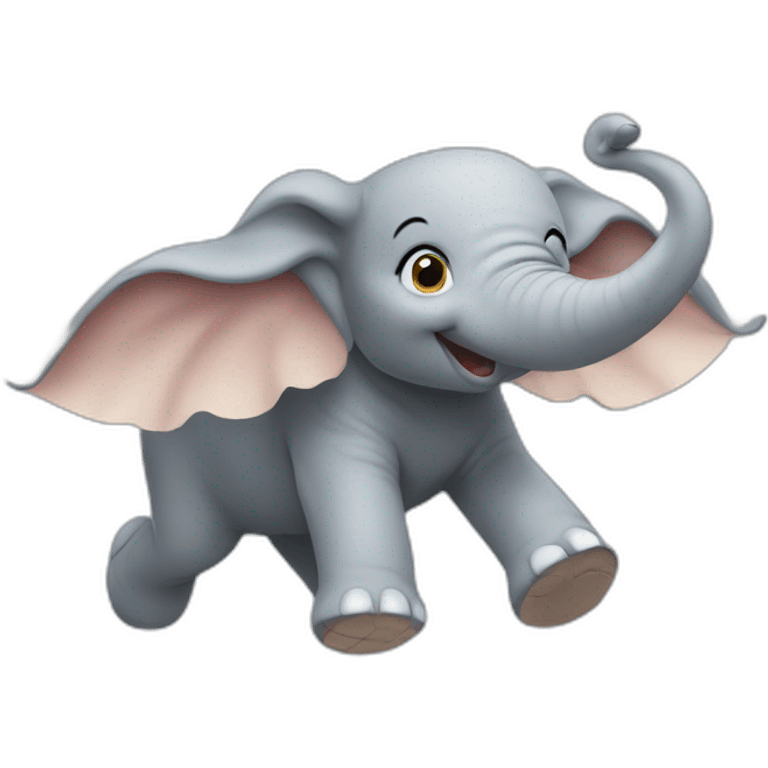 a flying elephant emoji