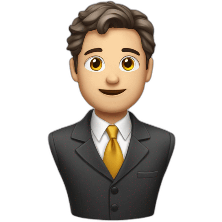 Hugo Ritter en costume cravate emoji