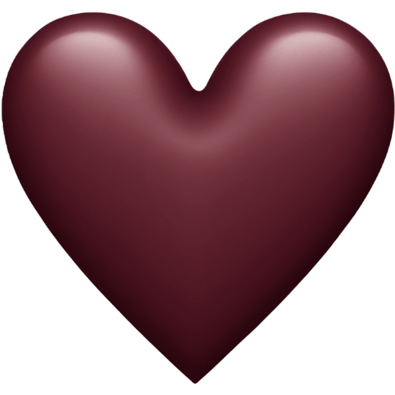 burgundy heart emoji