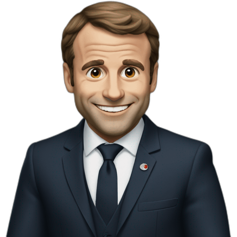 Macron happy emoji