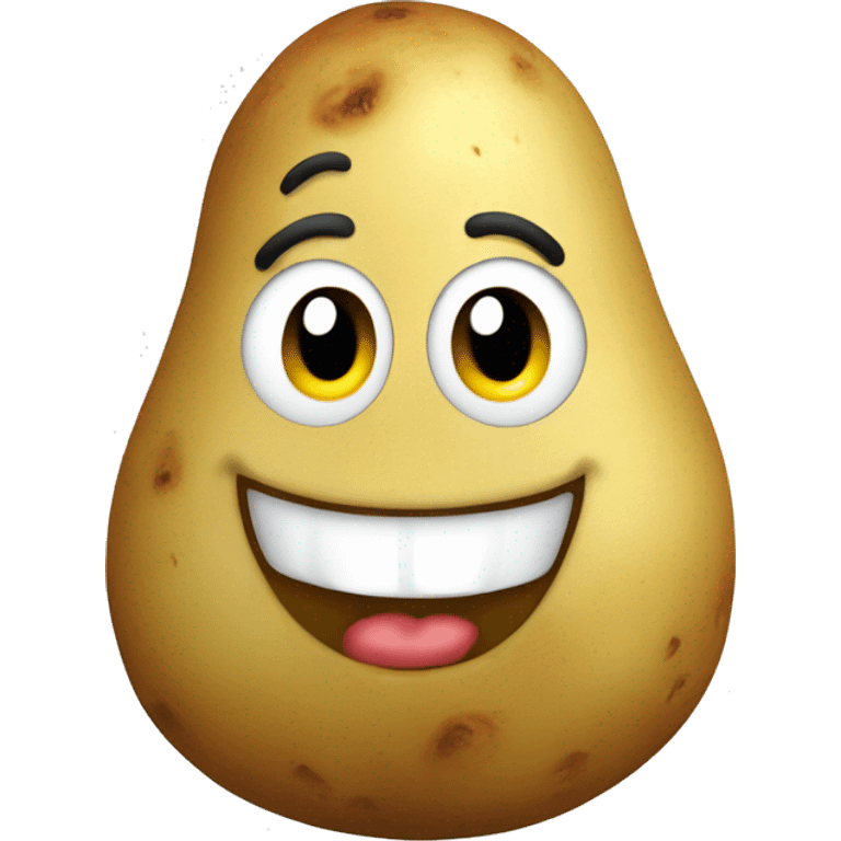 Smiling potato emoji