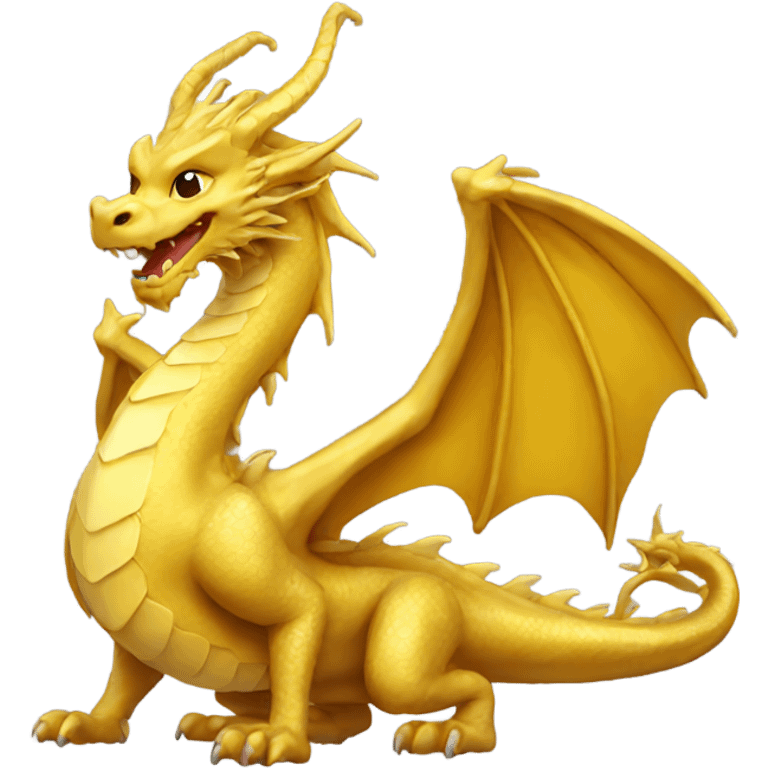 Golden dragon emoji