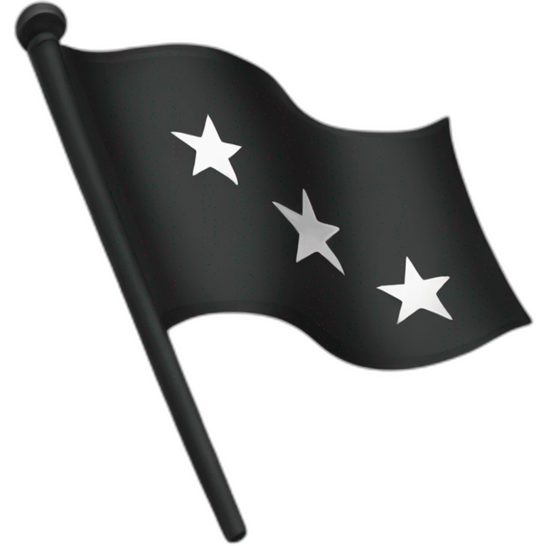 Drapeau noir emoji