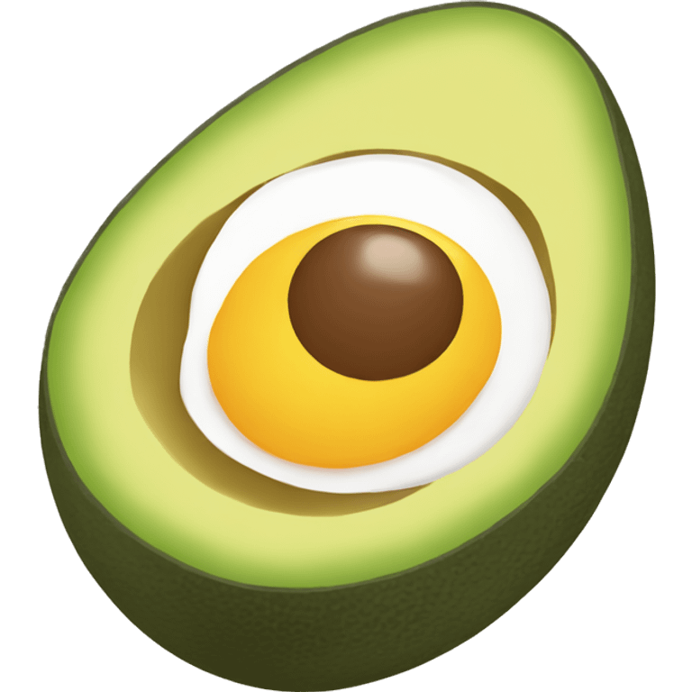 eggs with avocado  emoji