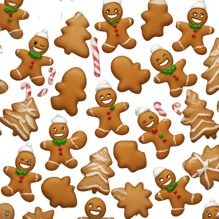 ginger bread christmas emoji