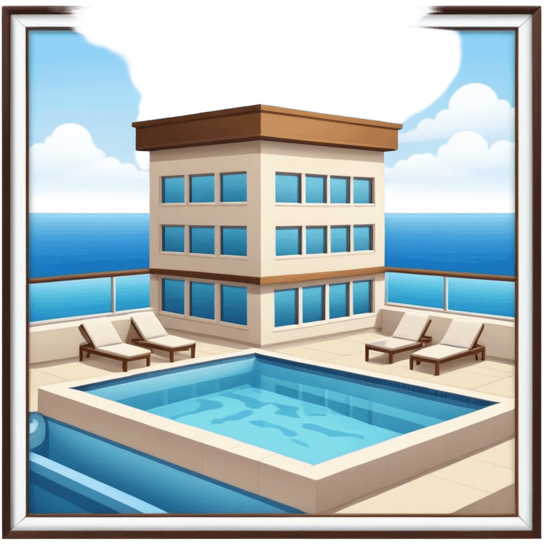 hotel with rooftop pool emoji