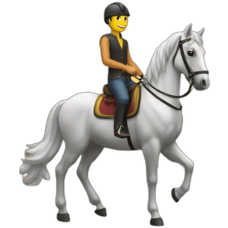 homair simsone sur un cheval emoji