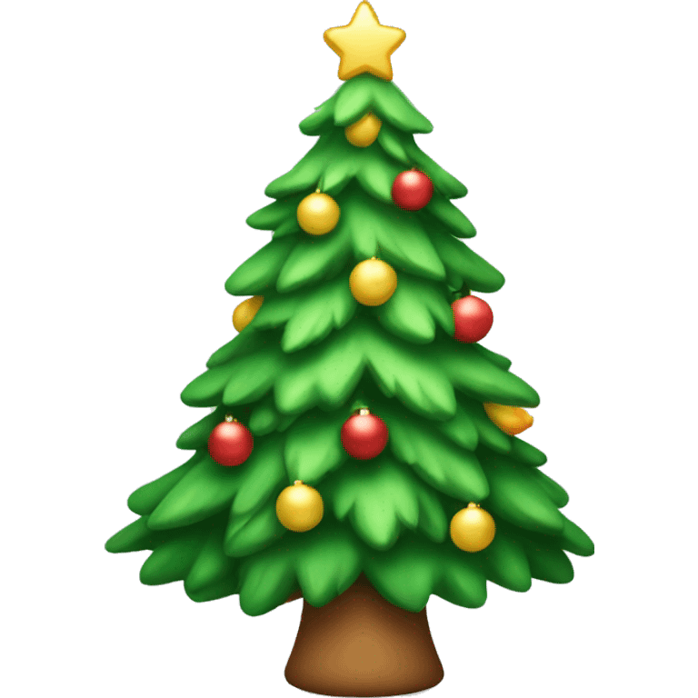 Cute Christmas tree emoji