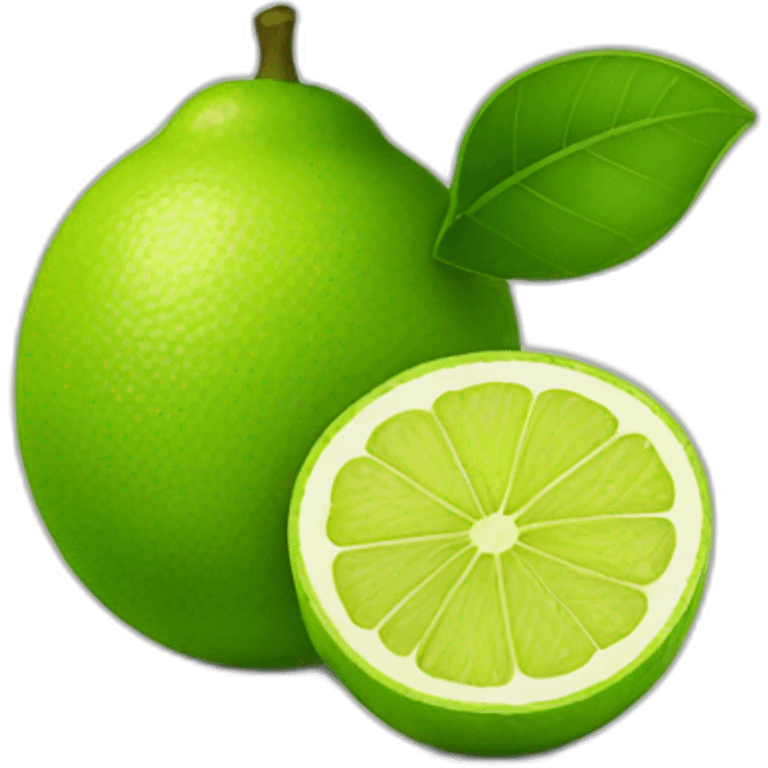 Green lemon emoji