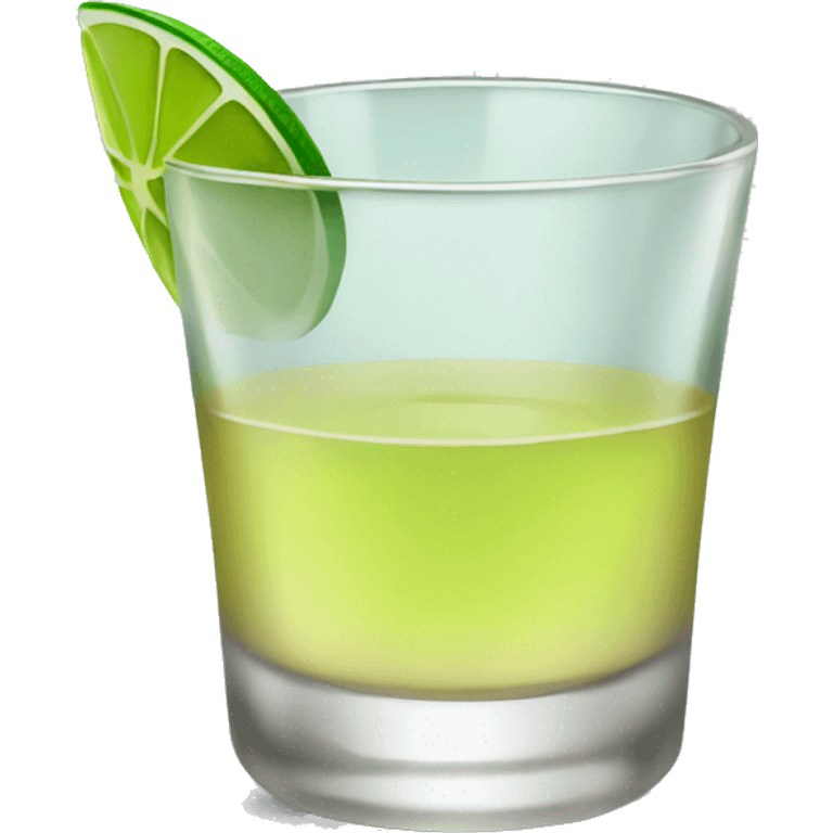 Tequila shot with lime emoji  emoji