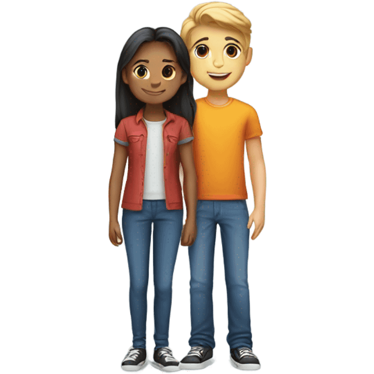 Girl and boy emoji