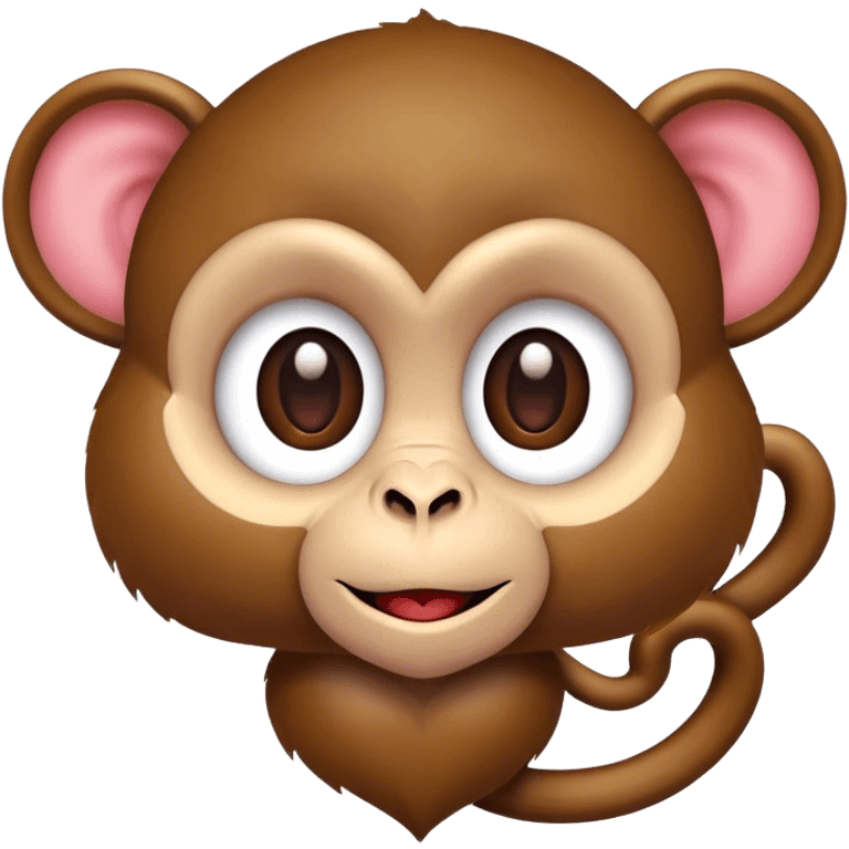 Monkey with heartshapped eyes emoji emoji