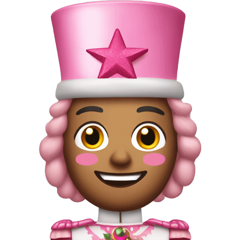 Pink Christmas Nutcracker  emoji