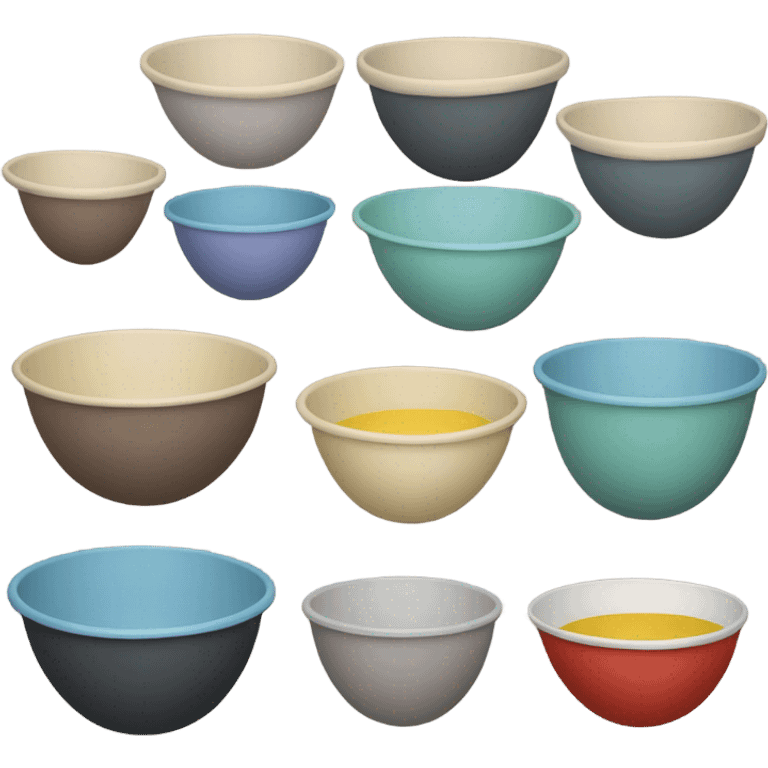 different sizes of Mixing Bowls  emoji