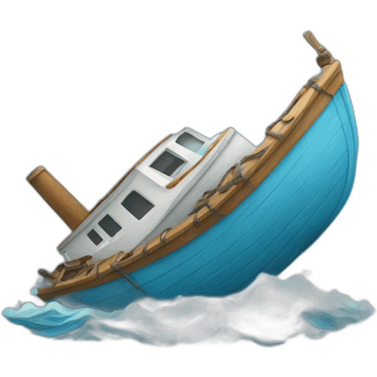 sinking boat emoji