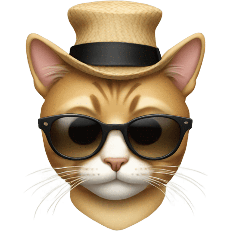 Cat with sunglasses emoji