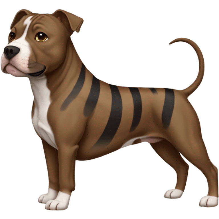 Brindle pit bull emoji