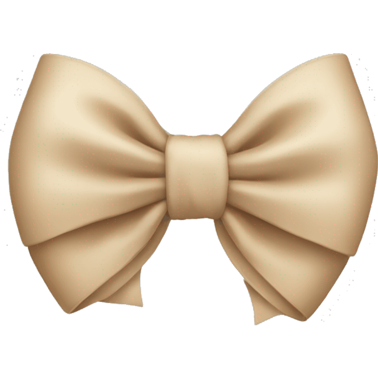 Beige bow emoji