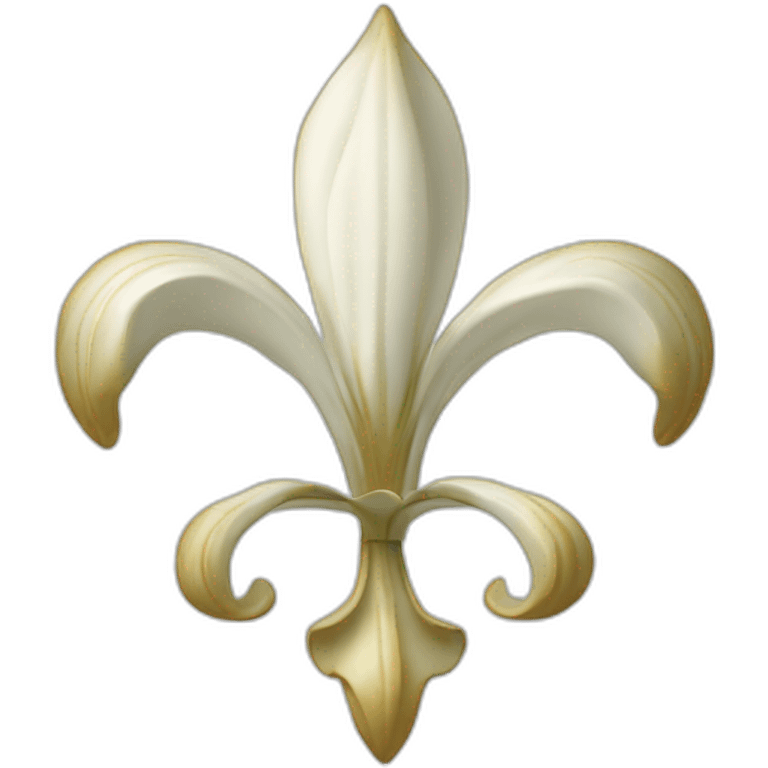 Fleur lys blanche emoji