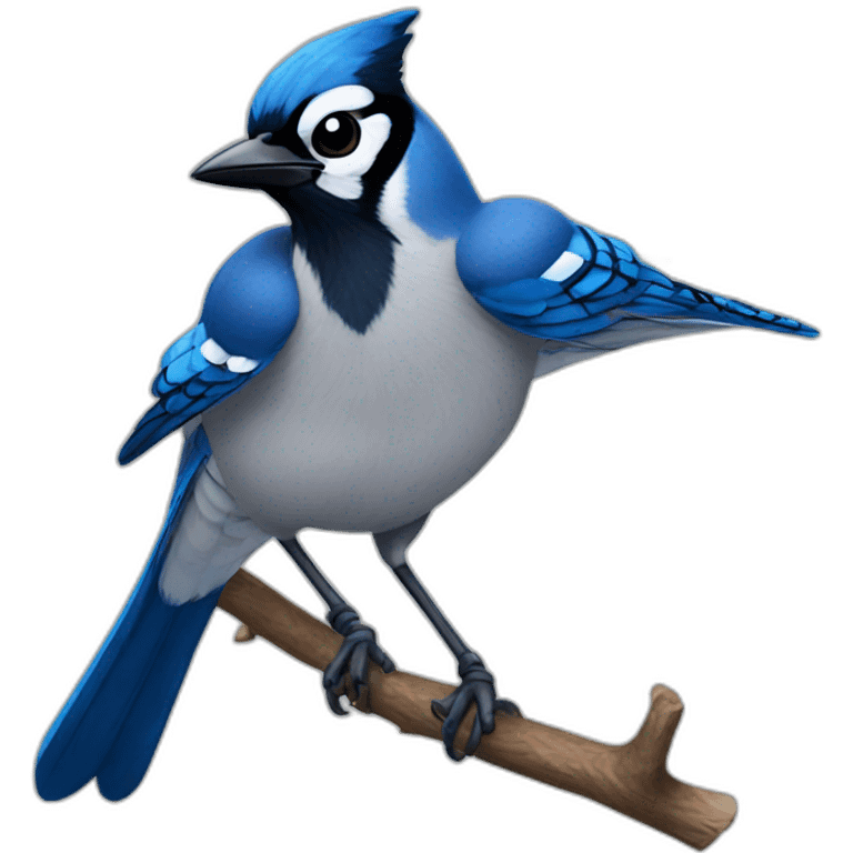 black blue jay emoji