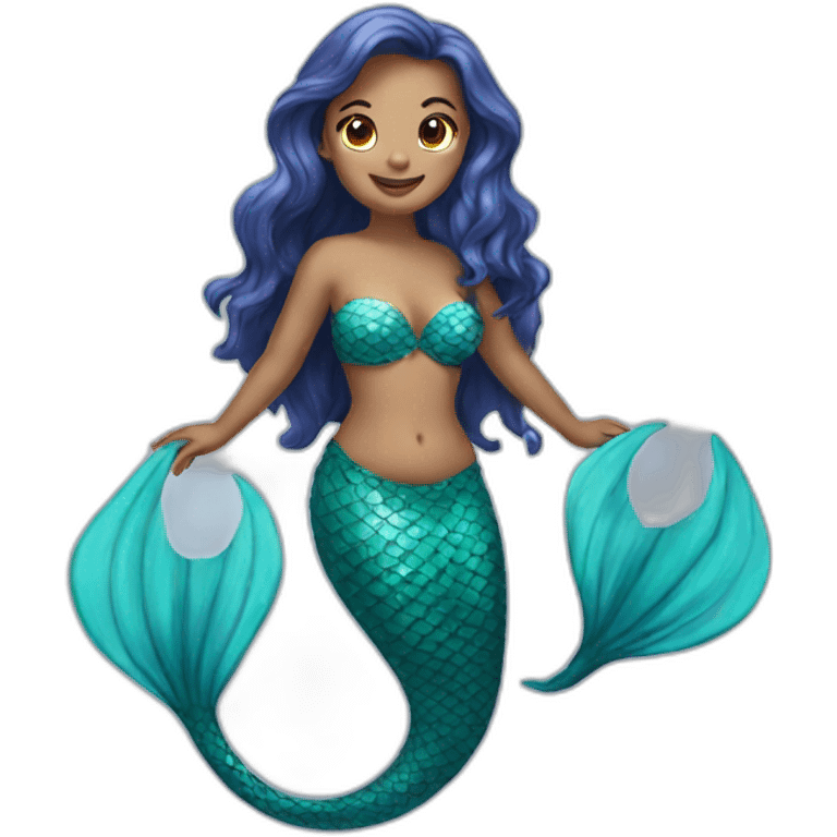 Mermaid-the-dolphin emoji