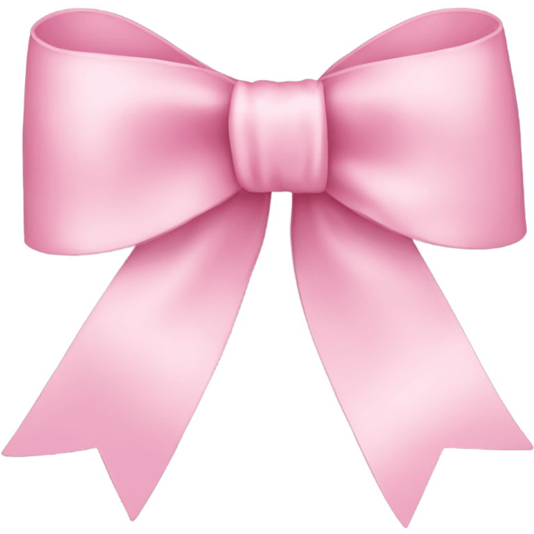 light pink ribbon bow emoji