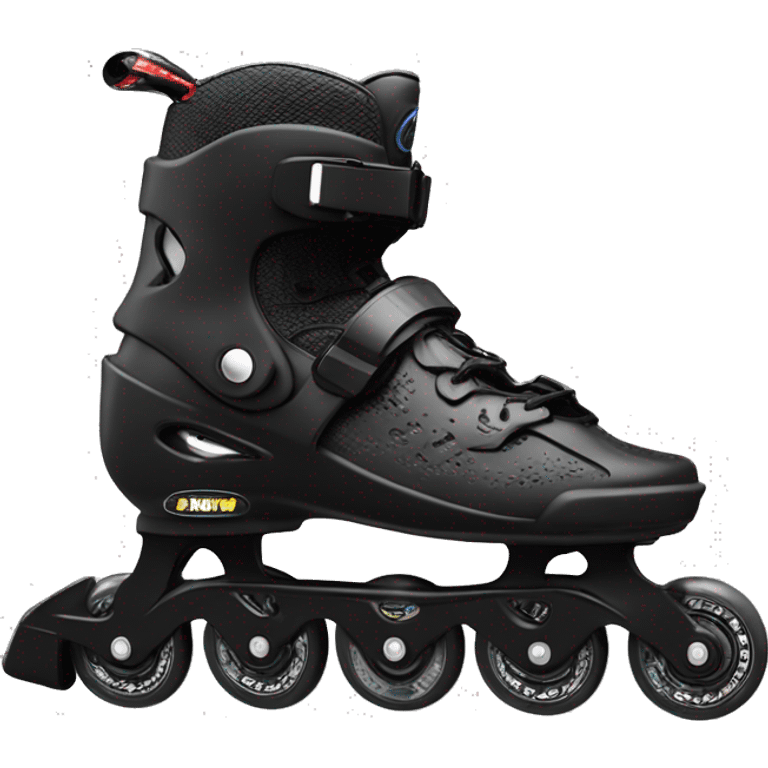 a black rollerblade inline skate, the model called "TWISTER XT" emoji