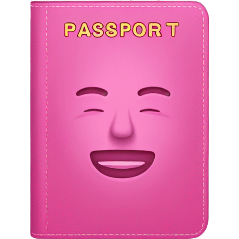 Pink passport emoji