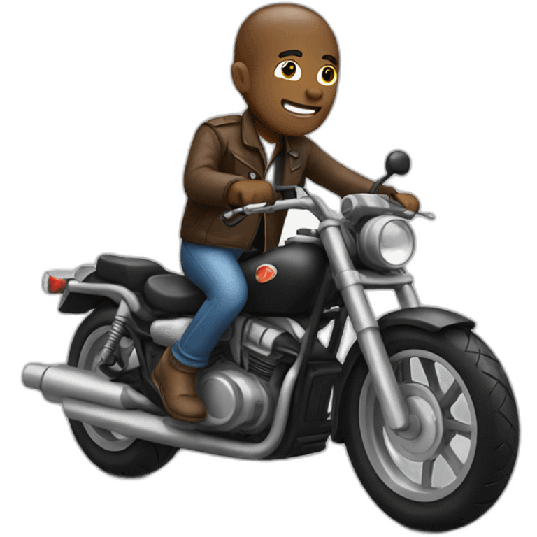 Man on motorbike emoji