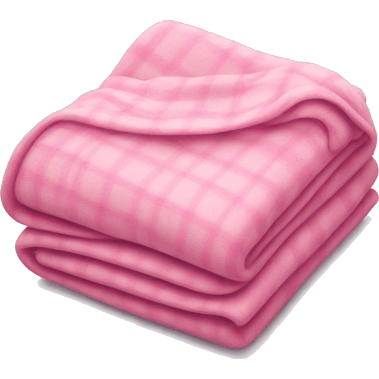 Folded pink blanket emoji