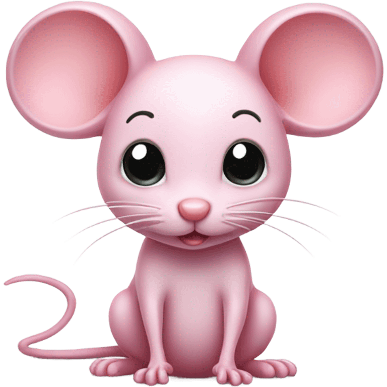 Pink mouse emoji