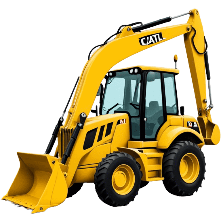 Backhoe Loader - Caterpillar 430F (Model Year: 2021) (Iconic colour: Yellow) emoji