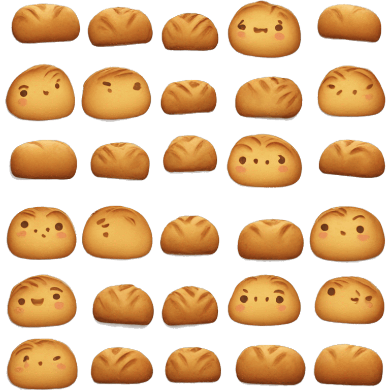 cute bread emoji