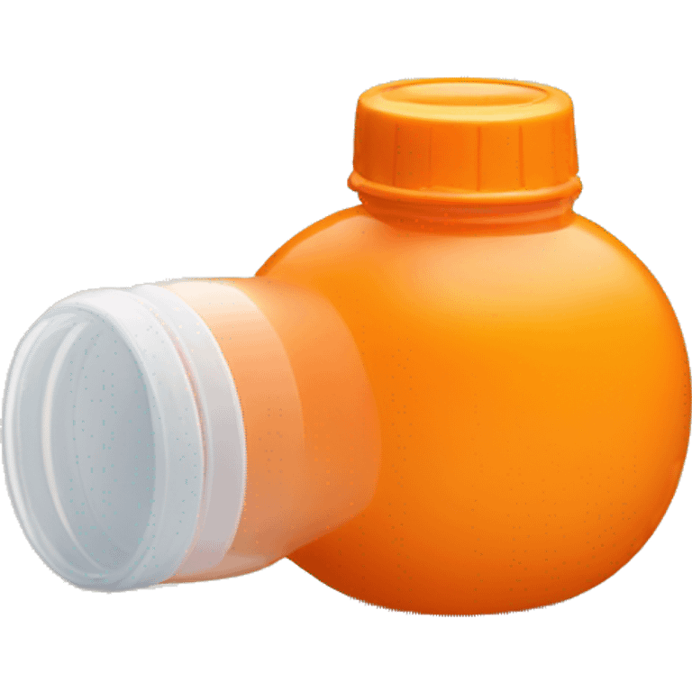 orange shaker bottle emoji