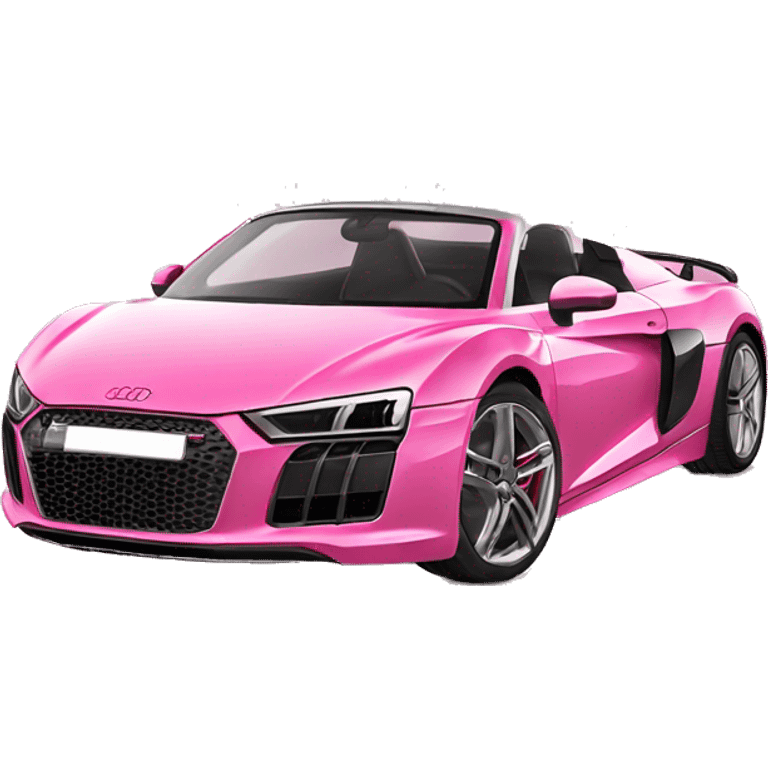 Pink Audi r8 emoji