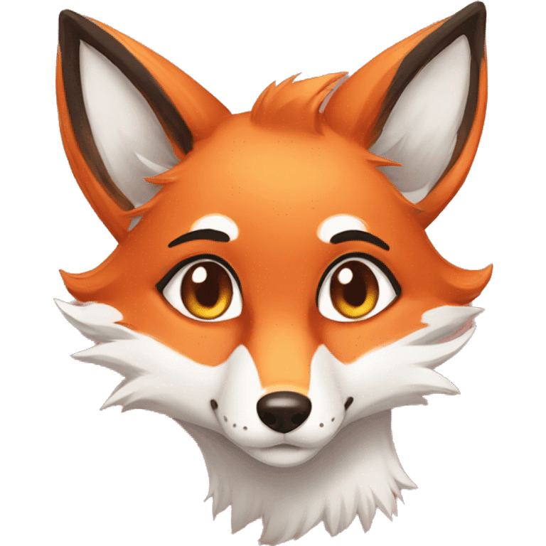 foxy fox in anime style emoji