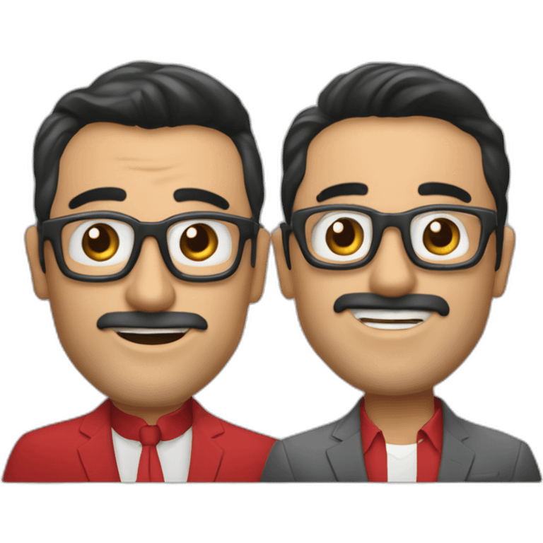 andreu buenafuente & berto romero as radio talkshow hosts emoji