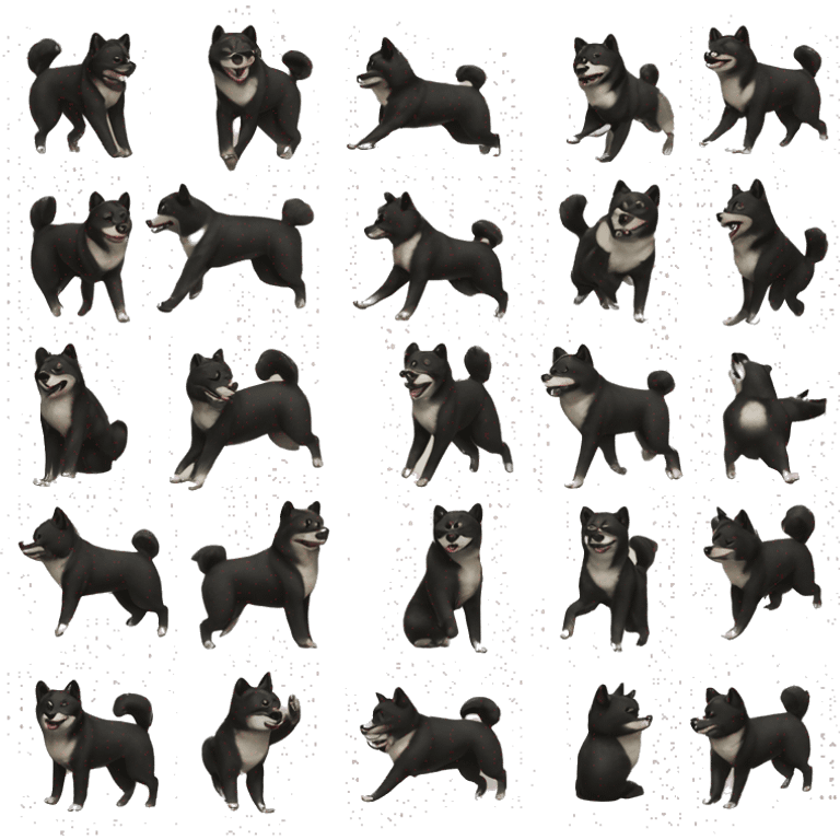 black Shiba Inu dance emoji