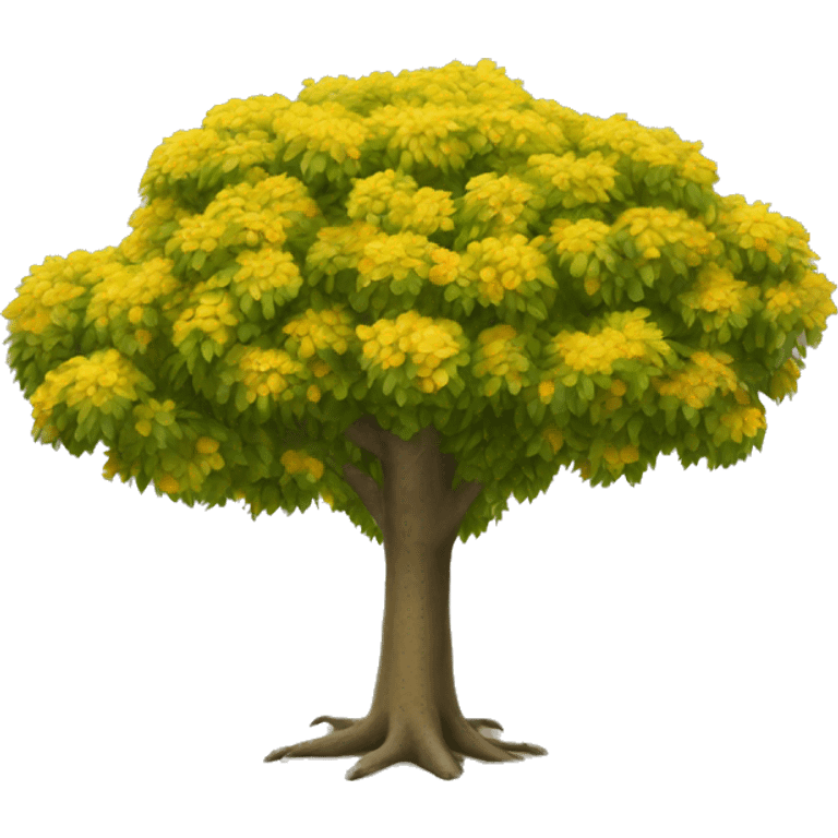 guayacán tree yellow emoji