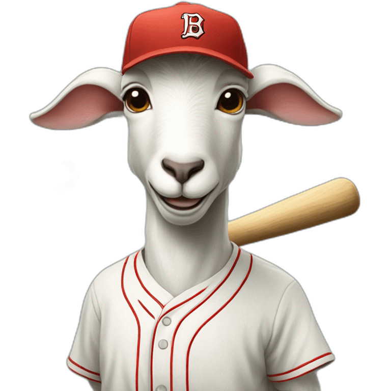 goat playing baseball emoji