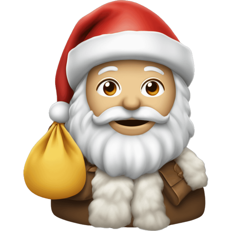 Heiliger Nikolaus mit Bischofsmütze, Bischopfsstab und Sack emoji