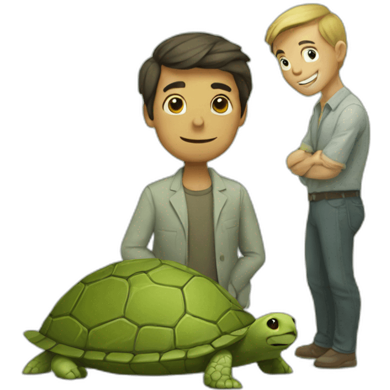 Turtle with man emoji